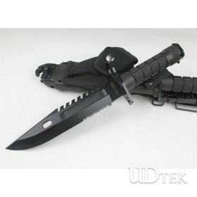 Black Version Stainless Steel Knife bayonet with Color Box Packing UDTEK01184 